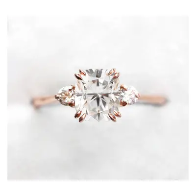 ALMA CUSHION DIAMOND RING - 18k rose gold / 1ct lab diamond