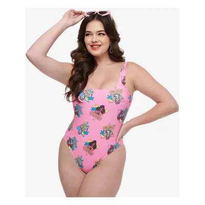 Cakeworthy Pink Barbie California Dream One Piece Swimsuit