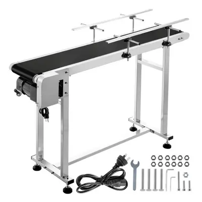 VEVOR Length 59-Inch Belt Conveyor, Width 15.7-Inch PVC Conveyor Belt, Motorized Conveyor Indust