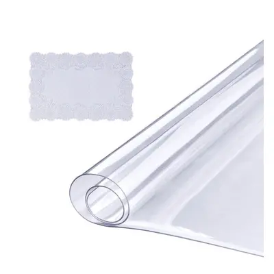 VEVOR Clear Table Cover Protector, 18" x 48"/ 460 x 1232 mm Table Cover, 1.5 mm Thick PVC Plasti