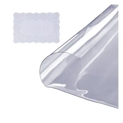 VEVOR Clear Table Cover Protector, 42 inch/1068 mm Round Table Cover, 1.5 mm Thick PVC Plastic T