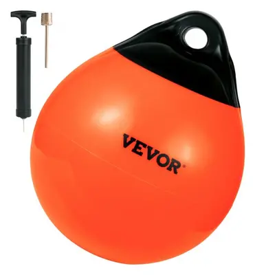 VEVOR Boat Buoy Balls, 15" Diameter Inflatable Heavy-Duty Marine-Grade PVC Marker Buoys, Round B