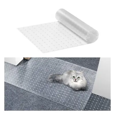 VEVOR Carpet Protector for Pets, 15" x 4' PVC Scratch-Proof Cat Carpet Protector for Doorway, An