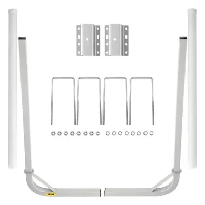 VEVOR Boat Trailer Guide-on, 48", 2PCS Rustproof Steel Trailer Post Guide ons, with White PVC Tu