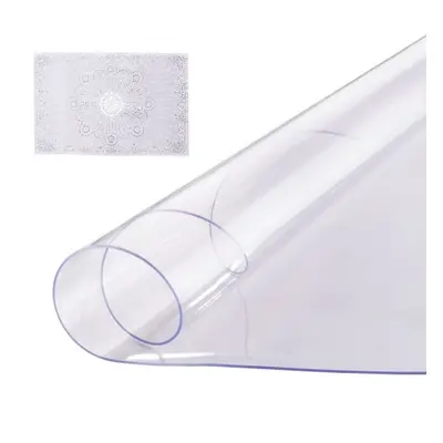 VEVOR PVC Table Protector 48 Inch Round Clear Plastic Desk Protector 2.0mm Thick