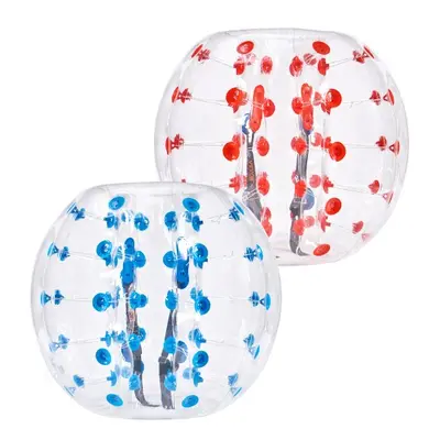 VEVOR Inflatable Bumper Balls 2-Pack, 4FT/1.2M Body Sumo Zorb Balls for Teen, 0.8mm Thick PVC Hu