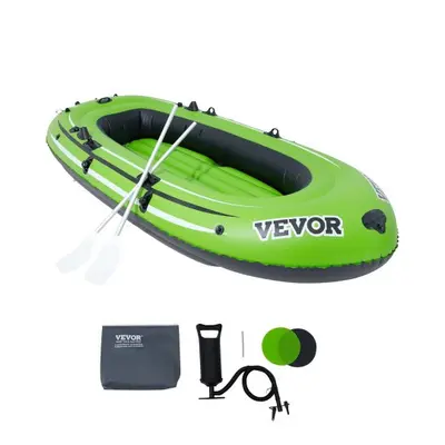 VEVOR Inflatable Boat, 4-Person Inflatable Fishing Boat, Strong PVC Portable Boat Raft Kayak, 45