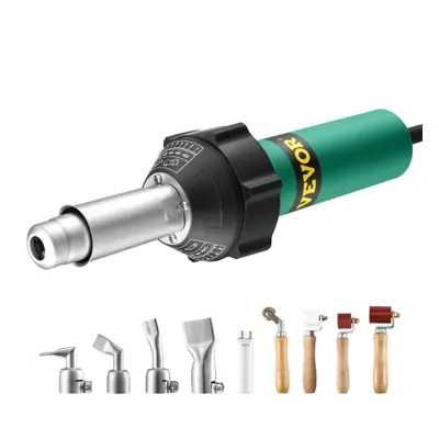 Hot Air Plastic Welder 1600W PVC TPO Vinyl Heat Gun Torch & 9 Accessories