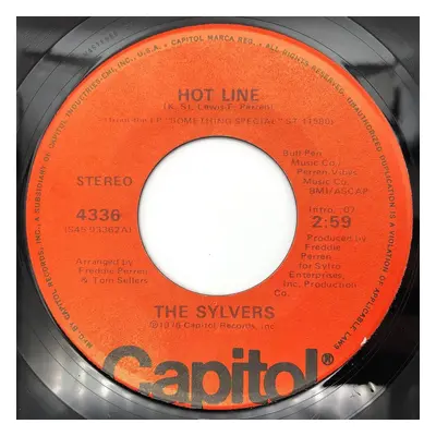 The Sylvers Hot Line / That's What Love is Made Of Record 45 Single 4336 Capitol