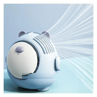 Cute Mini Portable Cooler Fan 900mAh Cartoon Robot Summer Cooling Fans 3-speed Adjustable Rechar