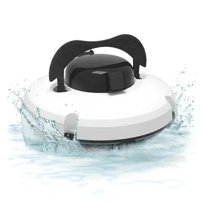 Cordless Robotic Pool Cleaner Pool Vacuum with Dual Motors Self Parking Suitable for Flat Ground