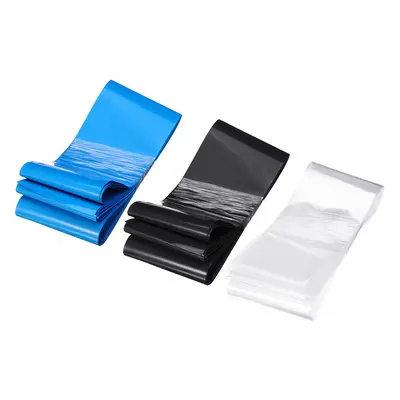 110mmX10m PVC Transparent/Black/Blue Color Heat Shrink Tube for 5-6S Lipo Battery