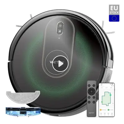 actidy T8 Robot Vacuum Cleaner, 2 in 1 Mopping Vacuum, 3000Pa Suction, 250ml Dust Bin, Carpet De