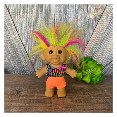 Multi-color Hair Mini PVC Vintage Trolls Doll