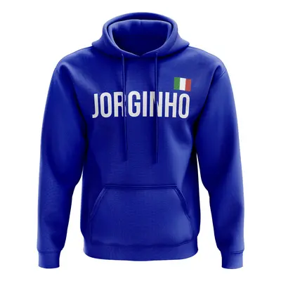 Jorginho Italy name hoody (royal) Men's Blue Polyester UKSoccershop