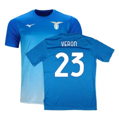 Lazio Graphic Training Shirt (Royal) (Veron 23) 2024-2025 Men's Blue Polyester Made By: Mizuno