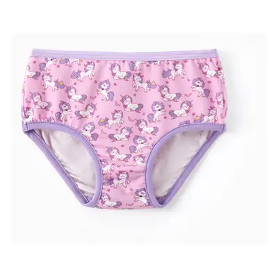 Toddler Girl 1pcs Unicorn/Solid Color Underwear