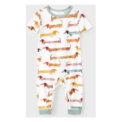 Bamboo Family Pajamas Cute Doggy Patterned Short-sleeve Matching Pajamas Set ( Snug-Fitting for 