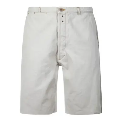 Maison Margiela Men's Cotton Denim Shorts in White | Size | S50MU0063S30857