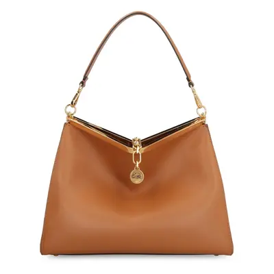 Etro Women's Vela Leather Shoulder Bag in Saddle Brown | 1P0262192 Color