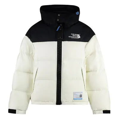 Maison Mihara Yasuhiro Men's Hooded Techno Fabric Down Jacket in White | Size | A11BL061 Color W