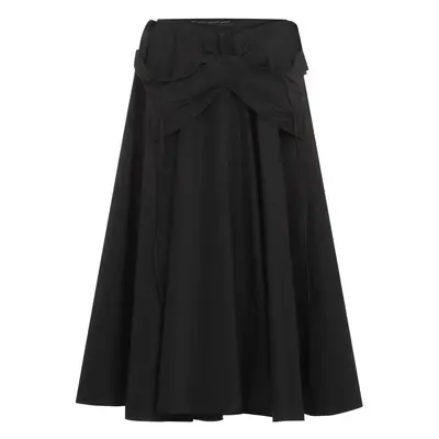 Maison Margiela Women's Midi Skirt in Black | Size | S51ME0026M35131