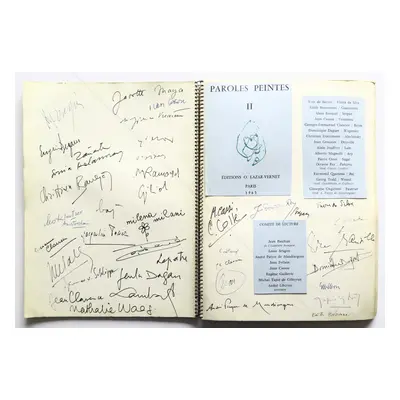 [Signed] LIVRE D'OR / GUESTBOOK 1965-1966 (Galerie Edouard Smith - Paris) [Sonia DELAUNAY, VIEIR