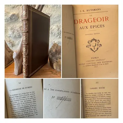 Le Drageoir aux épices. Édition originale numérotée. Le 1er livre de Joris-Karl Huysmans. RARE J