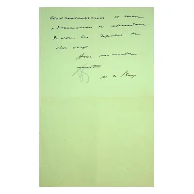 [Signed] lettre autographe signée à Léon DAUDET à propos de son livre Mes Idées Esthétiques (Alb