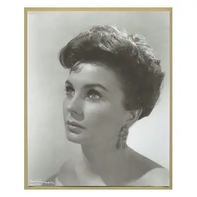 [Signed] Jean Simmons (1929-2010) - Page de livre d'or signée + Photo - 80s Jean Simmons (1929-2