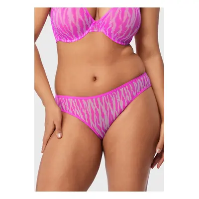 HSIA Breathable Sexy Feminine Lace Mesh Bikini Underwear - M / Barbie Pink