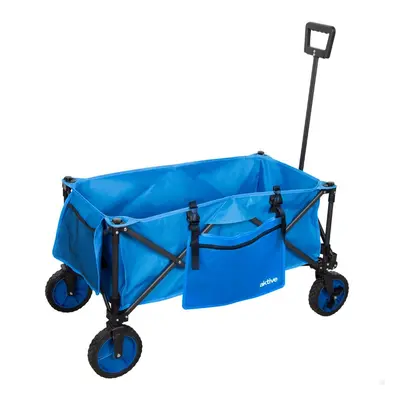 Multi-purpose Cart Aktive Blue Black Polyester PVC Steel 88 x 108 x 47 cm Foldable Beach